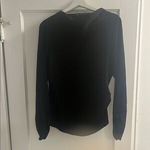 Zara Black Long Sleeve Blouse